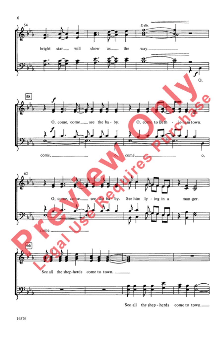 Come, See the Baby 4-Part scores gallery preview page 6