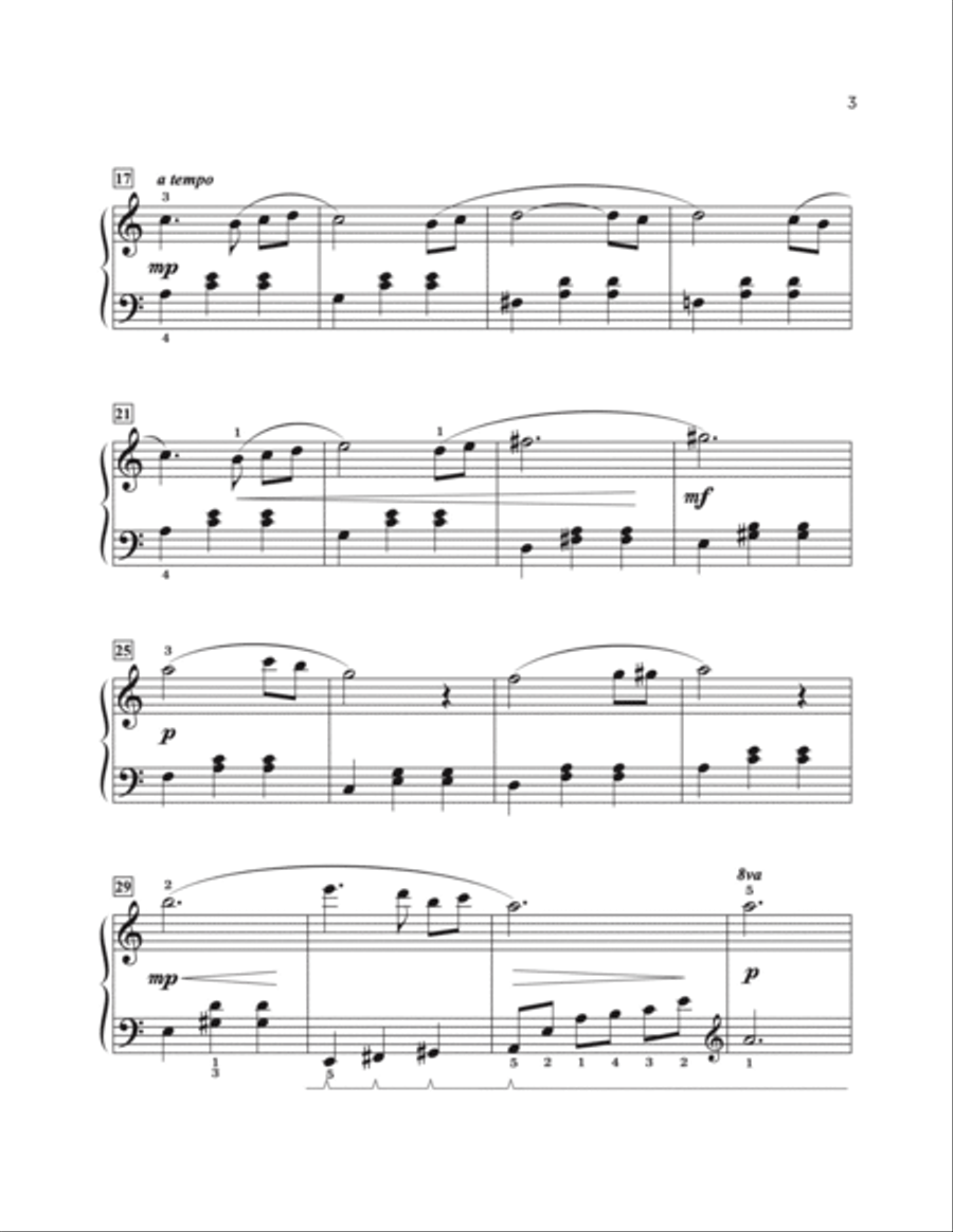 Snow Globe Waltz Easy Piano scores gallery preview page 3