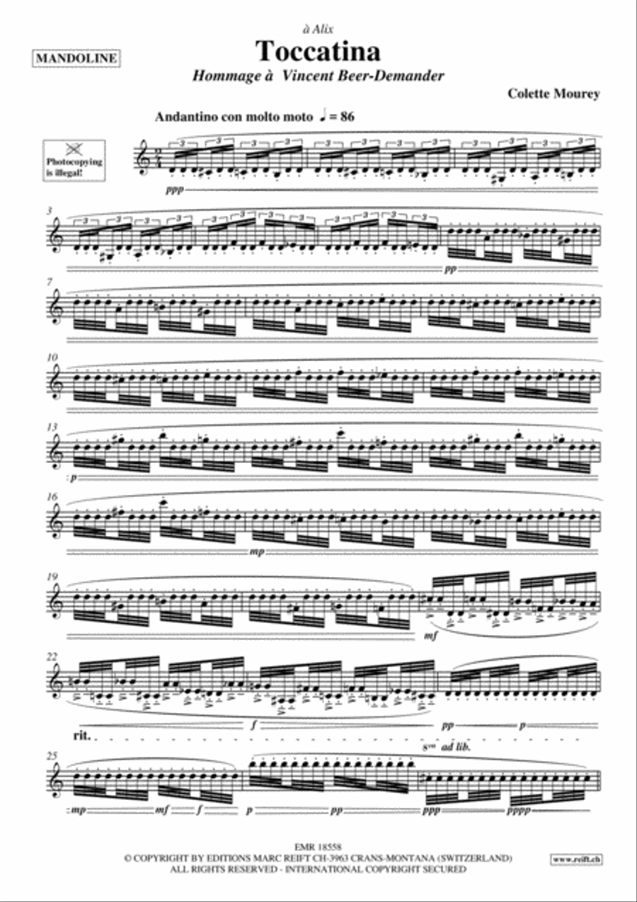 Toccatina Mandolin scores gallery preview page 3