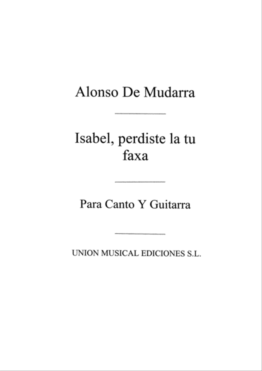 Isabel Perdiste De Tu Faxa (Azpiazu) Acoustic Guitar scores gallery preview page 1