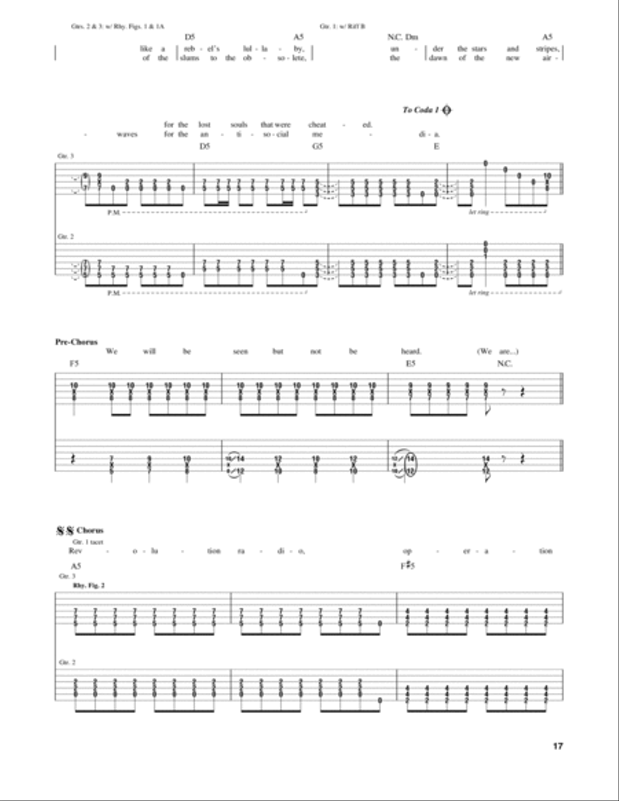 Revolution Radio Electric Guitar scores gallery preview page 3
