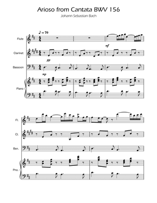 Book cover for Arioso BWV 156 - Woodwind Trio w/Piano