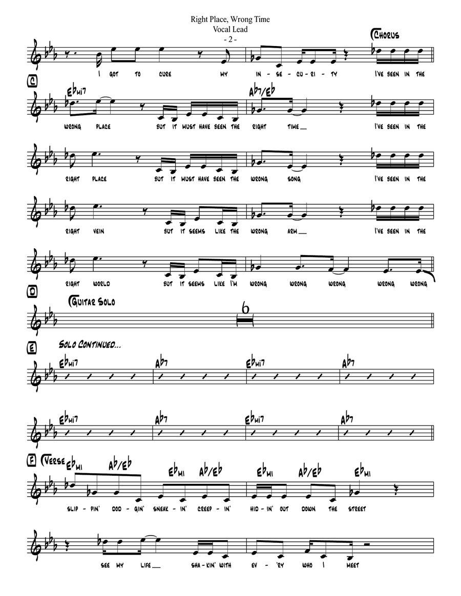 Right Place, Wrong Time Large Ensemble scores gallery preview page 3