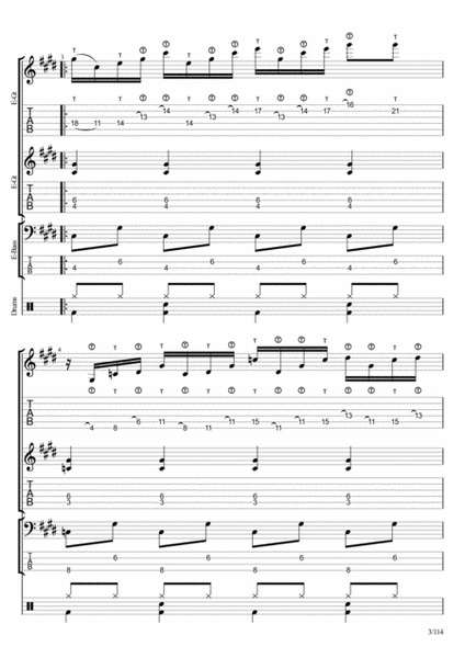 Moonlight Sonata C# Minor 3rd Movement Full Score image number null