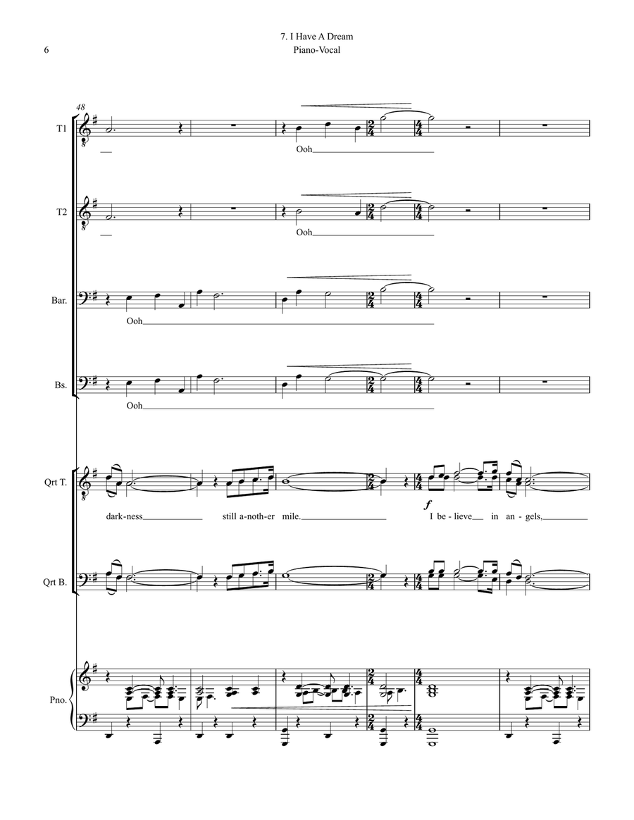 I Have A Dream I Have A Dream TTBB scores gallery preview page 6