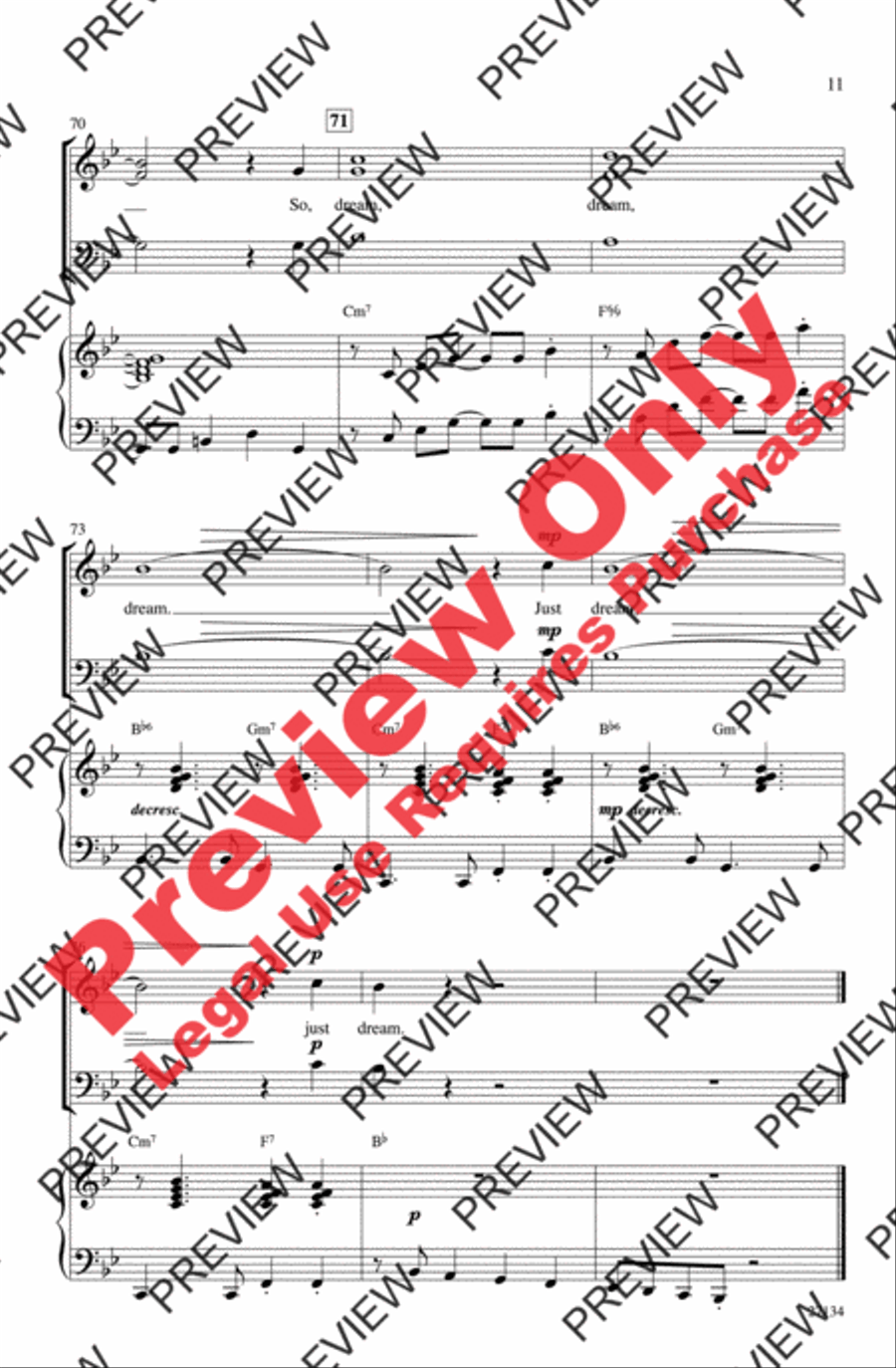 Dream 3-Part scores gallery preview page 11