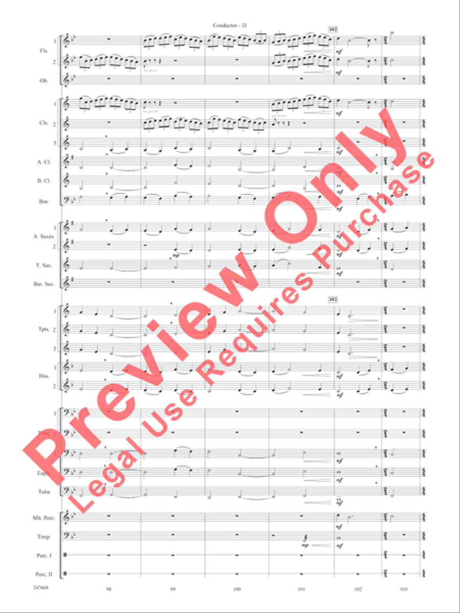 Folk Songs from the British Isles Concert Band scores gallery preview page 16