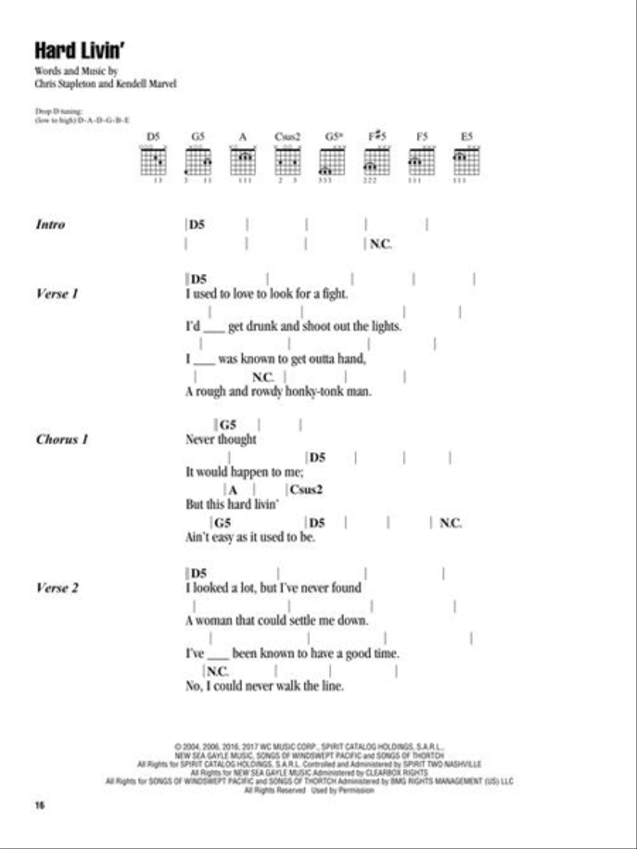 Chris Stapleton Electric Guitar scores gallery preview page 6
