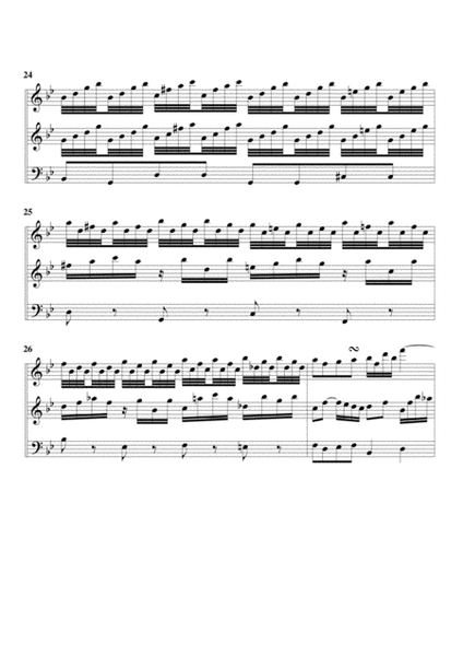 Organ trio in F major (Breitkopf edition no.32) (arrangement for 3 recorders) image number null