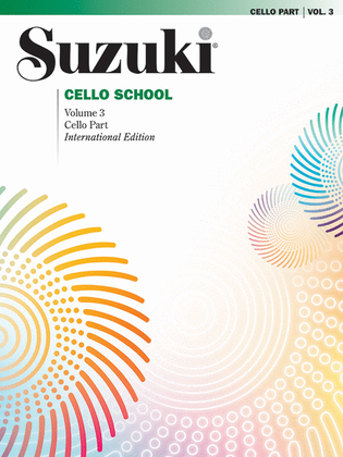 Book cover for Suzuki Cello School, Volume 3