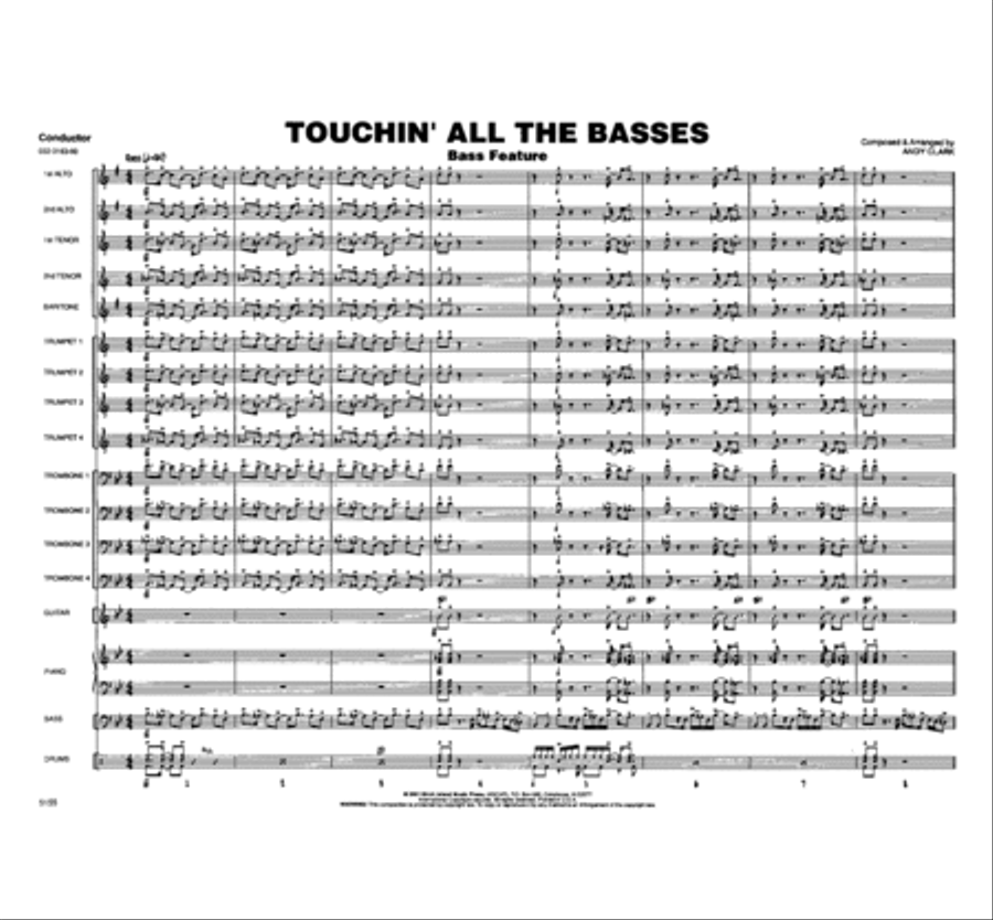 Touchin' All The Basses Jazz Ensemble scores gallery preview page 2