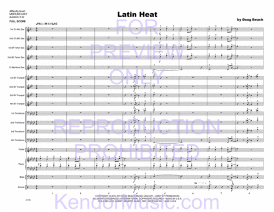 Latin Heat Latin Heat Jazz Ensemble scores gallery preview page 15