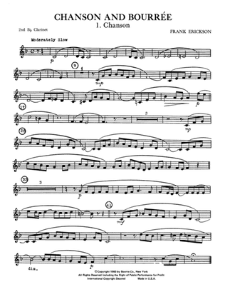 Chanson And Bourree - 2nd Bb Clarinet