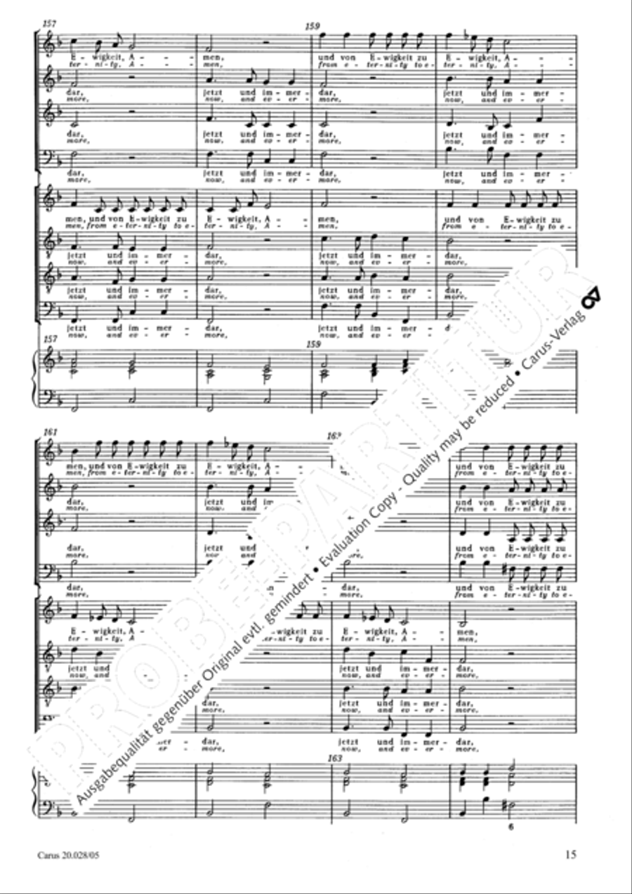 Blessed they who keep not the law of the ungodly (Wohl dem, der nicht wandelt im Rat der Gottlosen) Choir scores gallery preview page 16