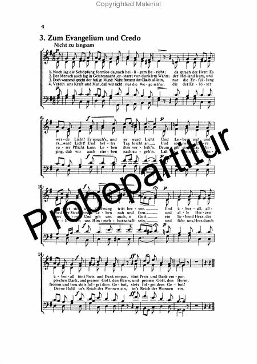German Mass in F major D 872 4-Part scores gallery preview page 4