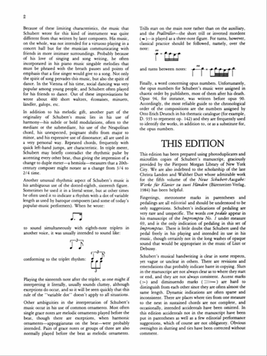 Schubert -- Impromptus, Op. 142 Piano Solo scores gallery preview page 3