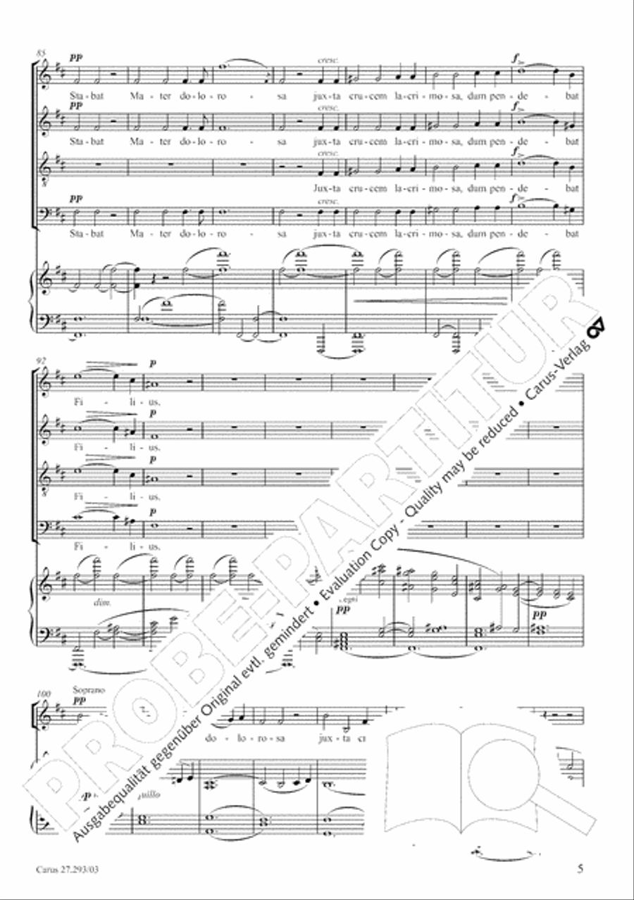 Stabat mater 4-Part scores gallery preview page 12