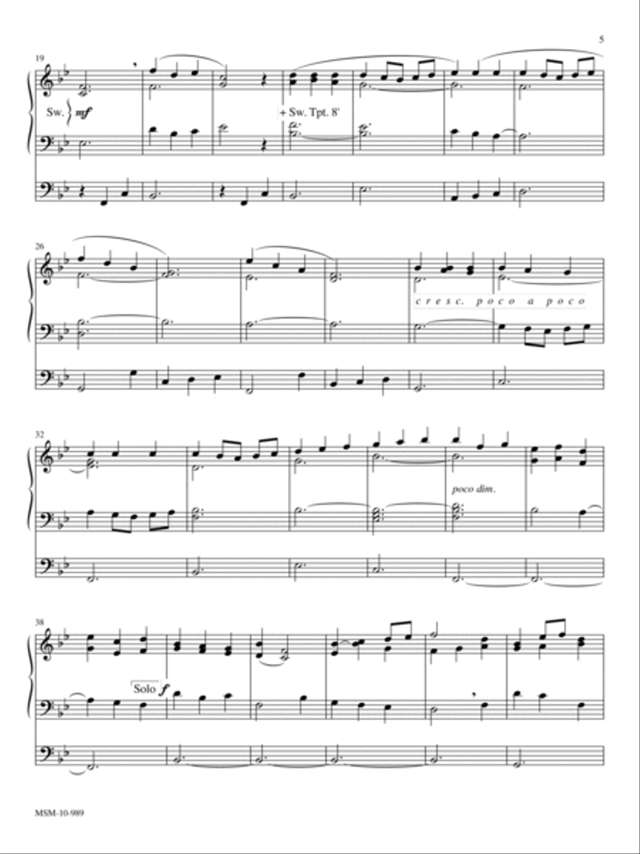 Processional on Laudate Dominum Organ scores gallery preview page 2