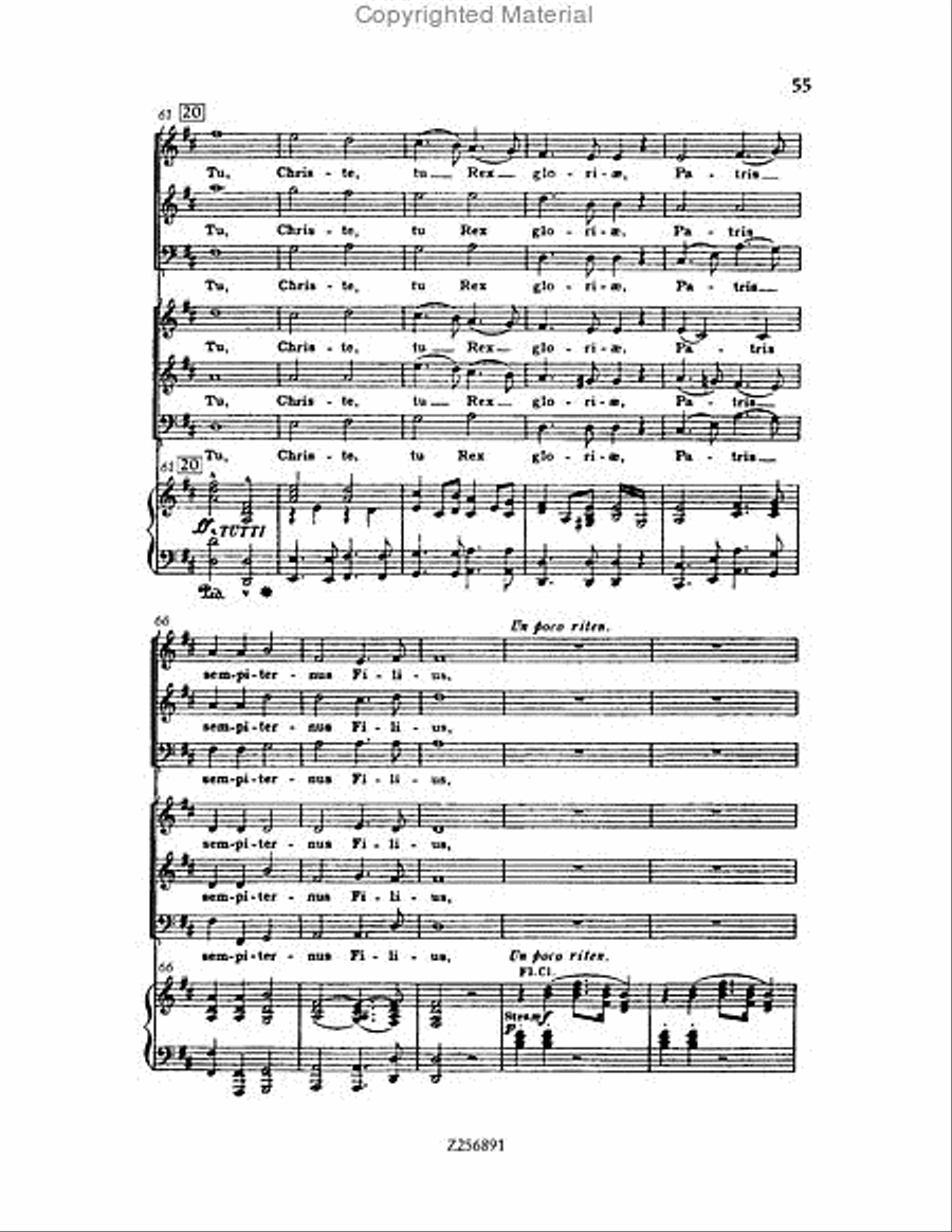 Te Deum, H 118 Choir scores gallery preview page 55