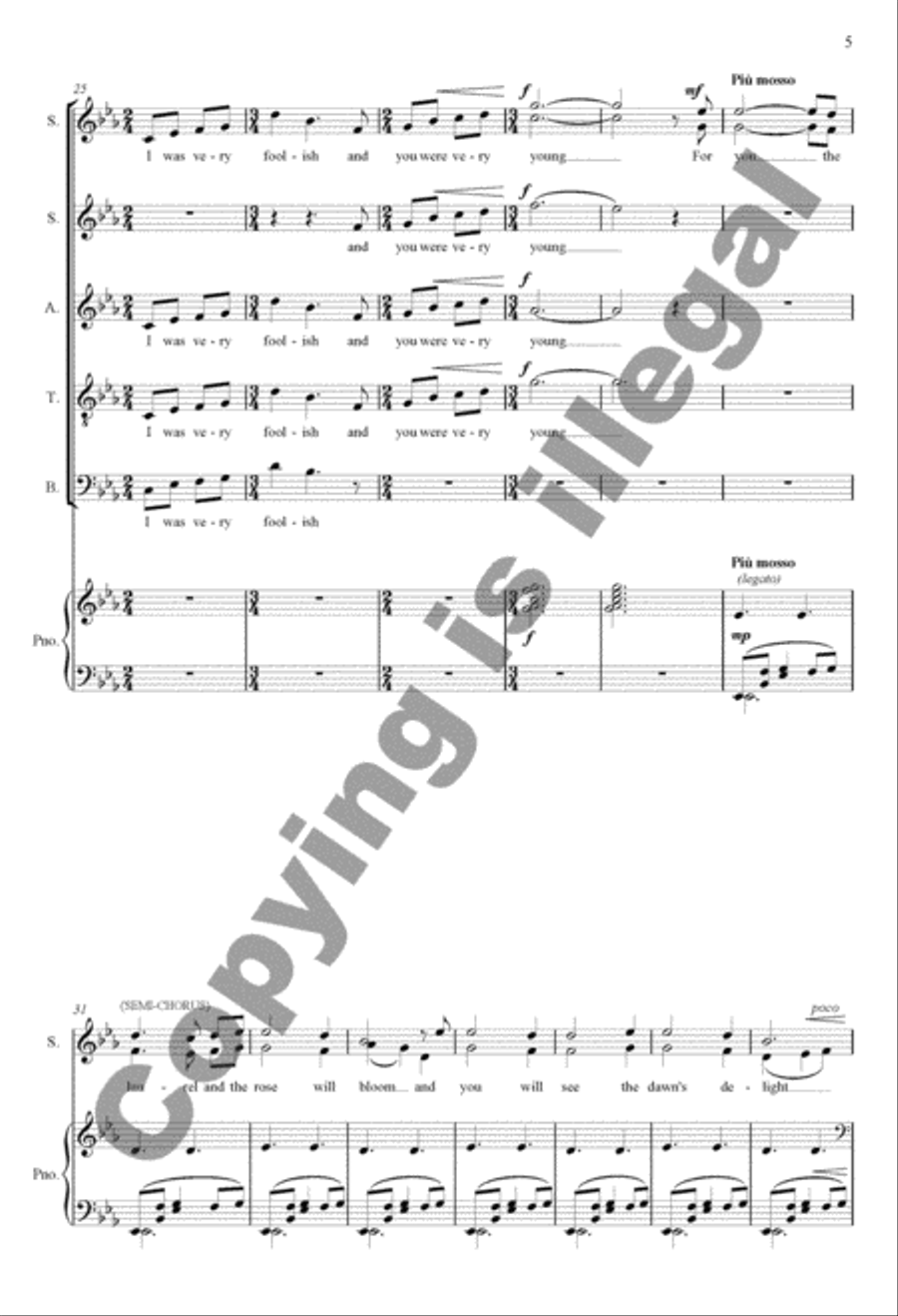 They Were Not Here They Were Not Here 4-Part scores gallery preview page 5