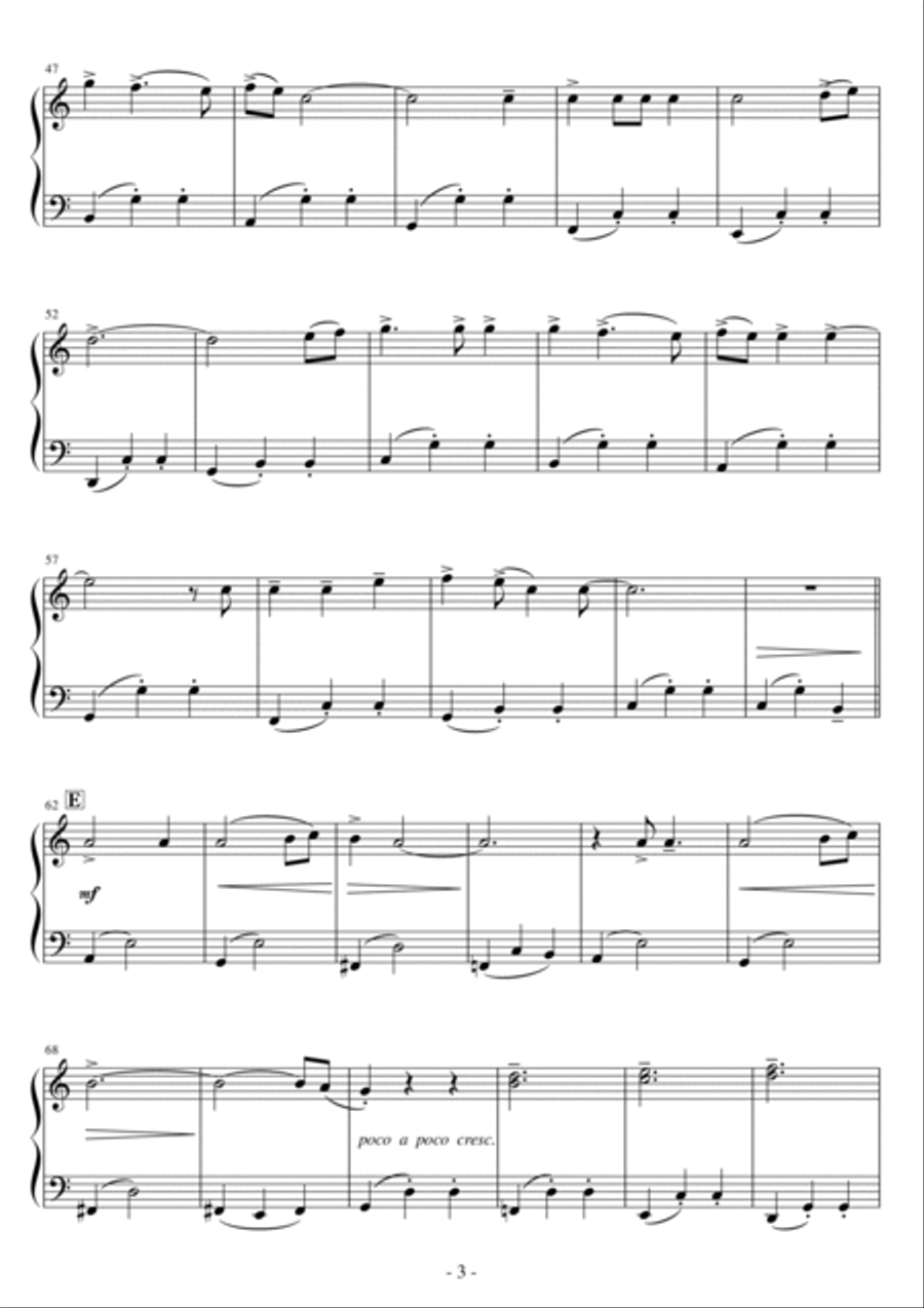 Piano Man Easy Piano scores gallery preview page 3