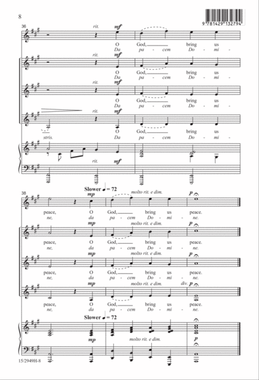 Bring Us Peace Bring Us Peace SSA scores gallery preview page 8
