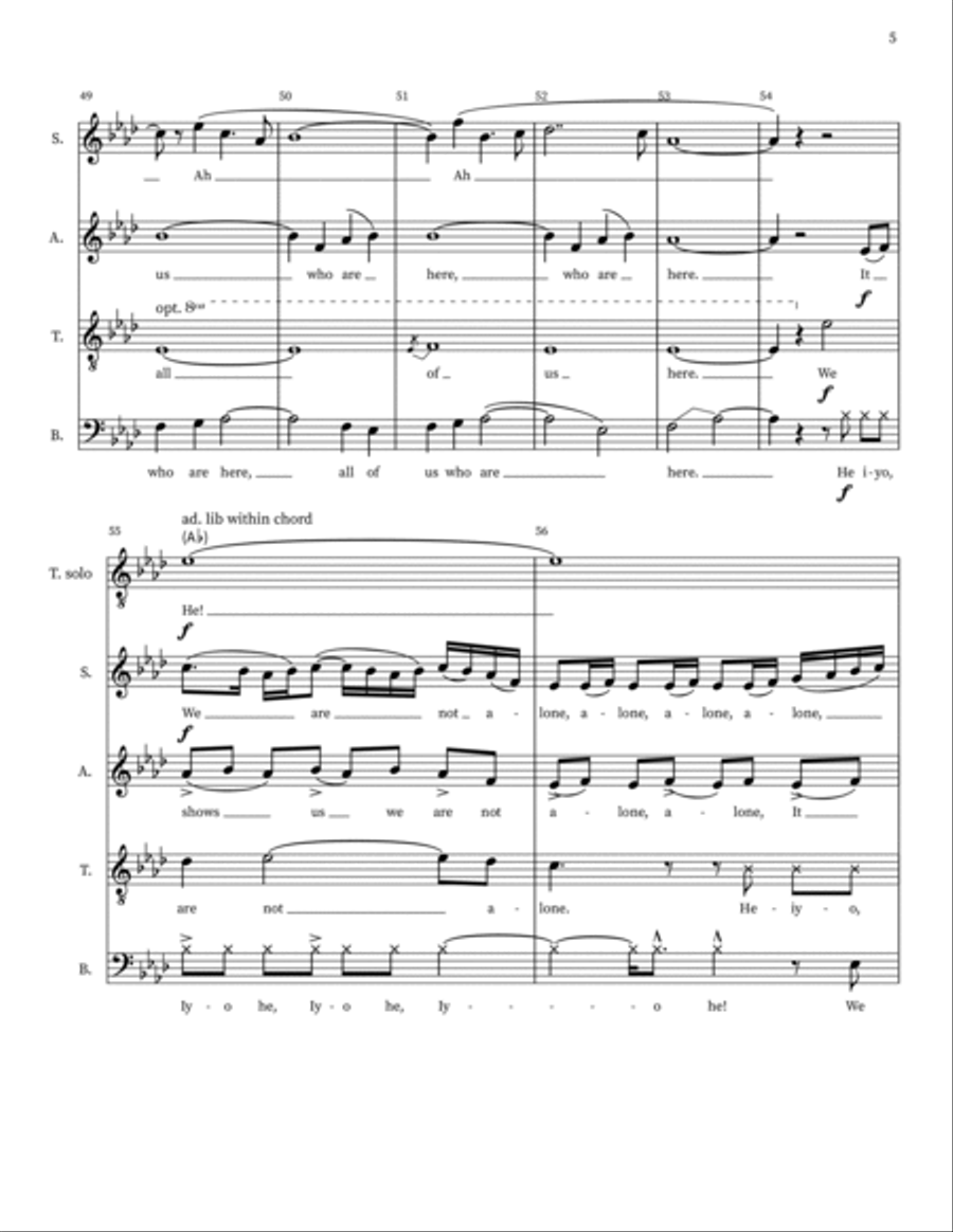 Tribute to the Trail of Tears 4-Part scores gallery preview page 5