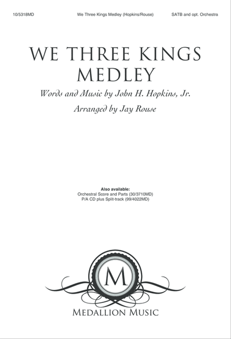 We Three Kings Medley 4-Part scores gallery preview page 1