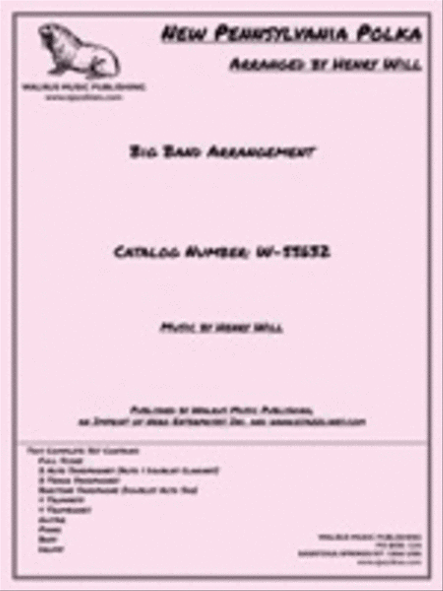 New Pennsylvania Polka New Pennsylvania Polka Big Band scores gallery preview page 1