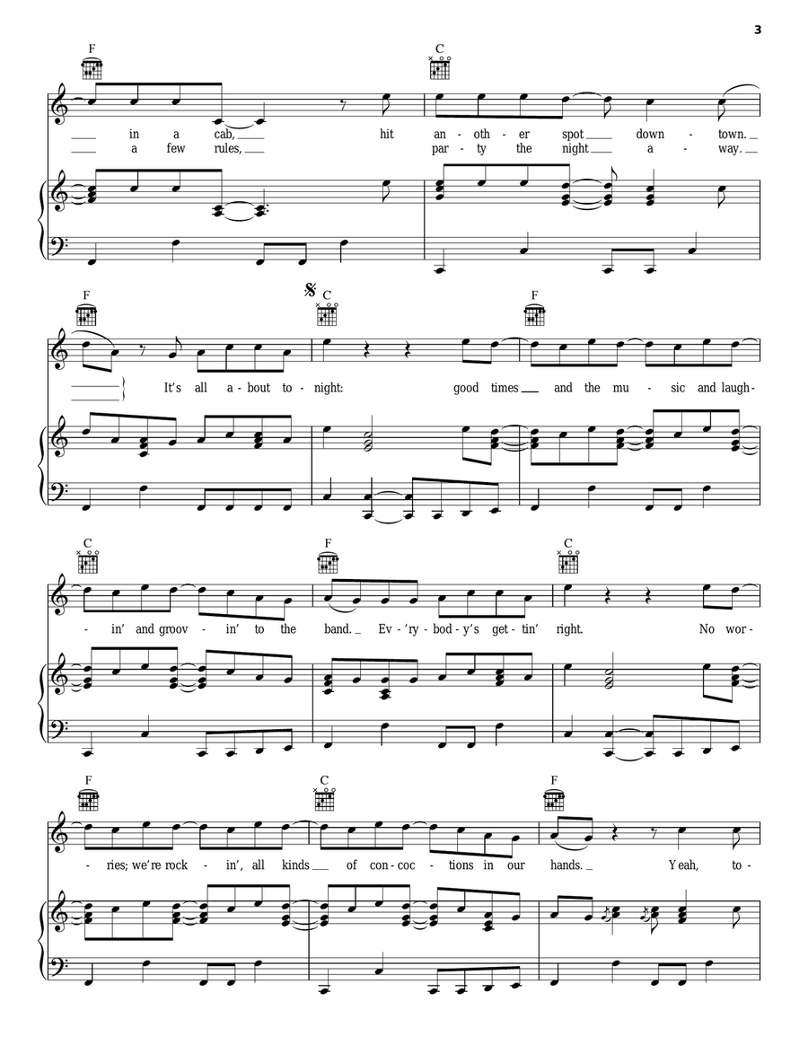 All About Tonight Acoustic Guitar scores gallery preview page 3