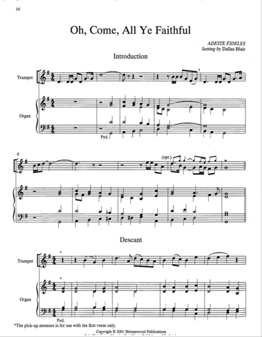 Hymn Introductions and Descants for Trumpet and Organ, Set 3 Trumpet scores gallery preview page 9