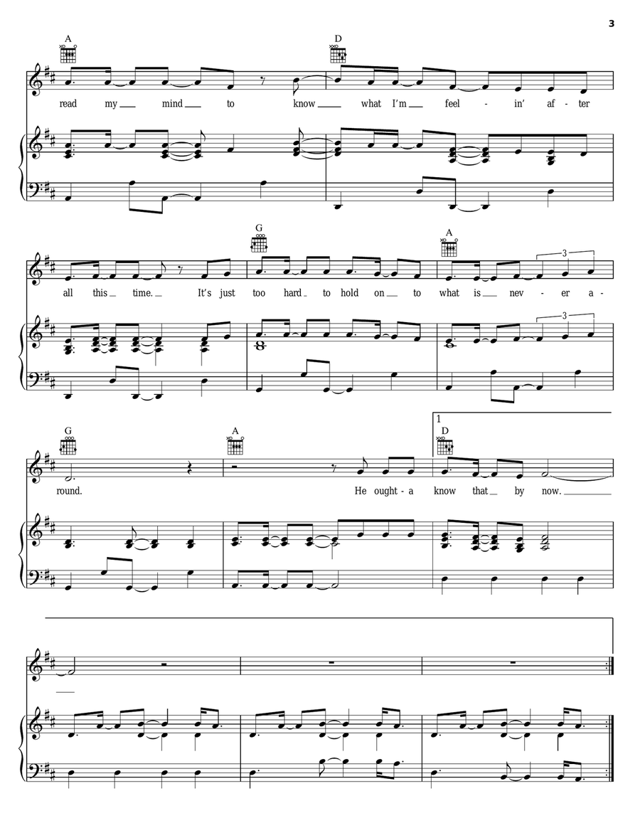 He Oughta Know That By Now Acoustic Guitar scores gallery preview page 3