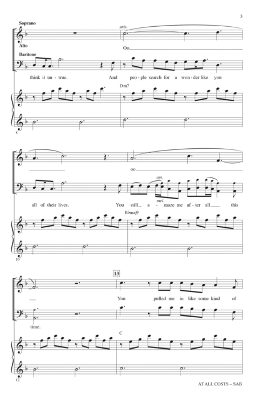 At All Costs (from Wish) (arr. Mac Huff) 3-Part scores gallery preview page 2