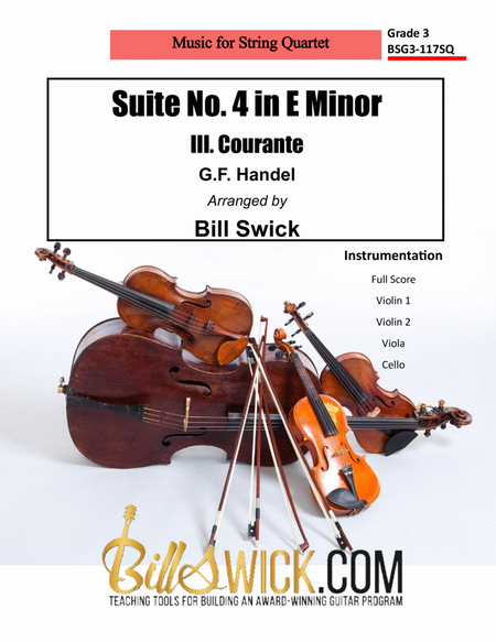 Suite No. 4 in E Minor III. Courante image number null