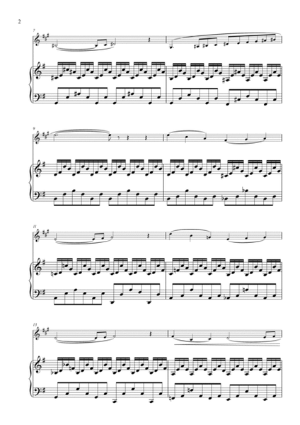 The Swan from The Carnival of Animals arranged for Clarinet and Piano image number null