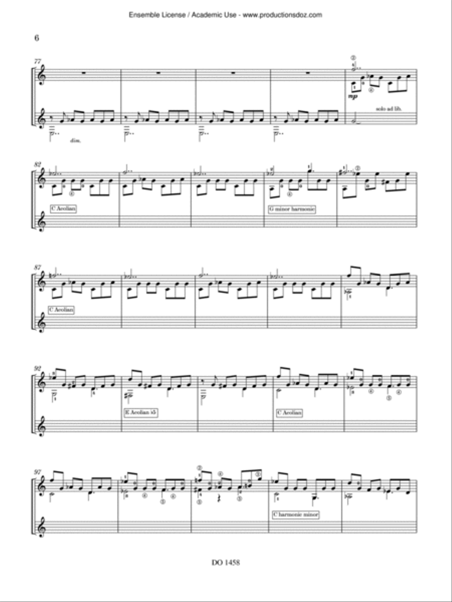 Cortada Fue la Tierra Classical Guitar scores gallery preview page 6