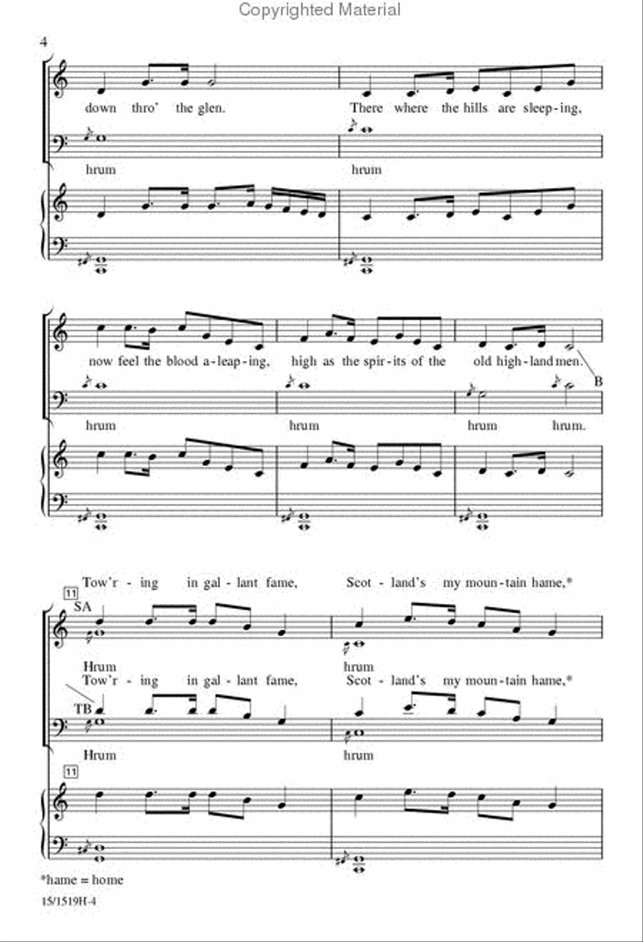 A Scottish Tribute A Scottish Tribute 4-Part scores gallery preview page 3