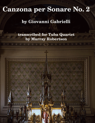 Book cover for Canzona per Sonare No. 2 (Tuba/Euphonium Quartet)