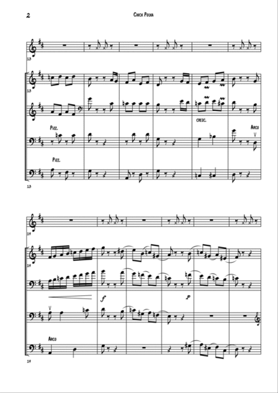 Chick Polka Double Bass scores gallery preview page 3