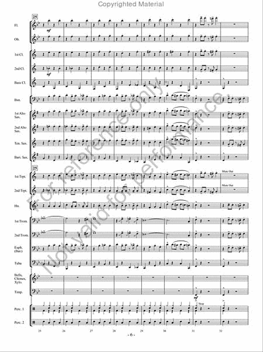Curtain Call Curtain Call Concert Band scores gallery preview page 5