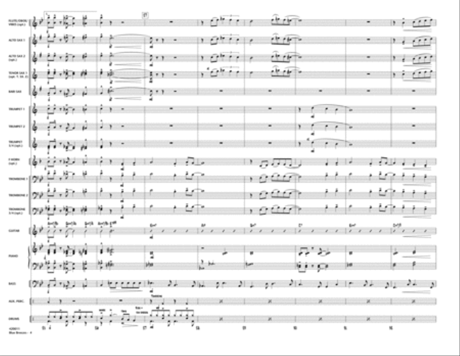 Blue Breezes Blue Breezes Jazz Ensemble scores gallery preview page 4