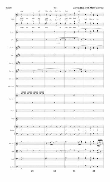 Crown Him with Many Crowns - Orchestral Score and Parts