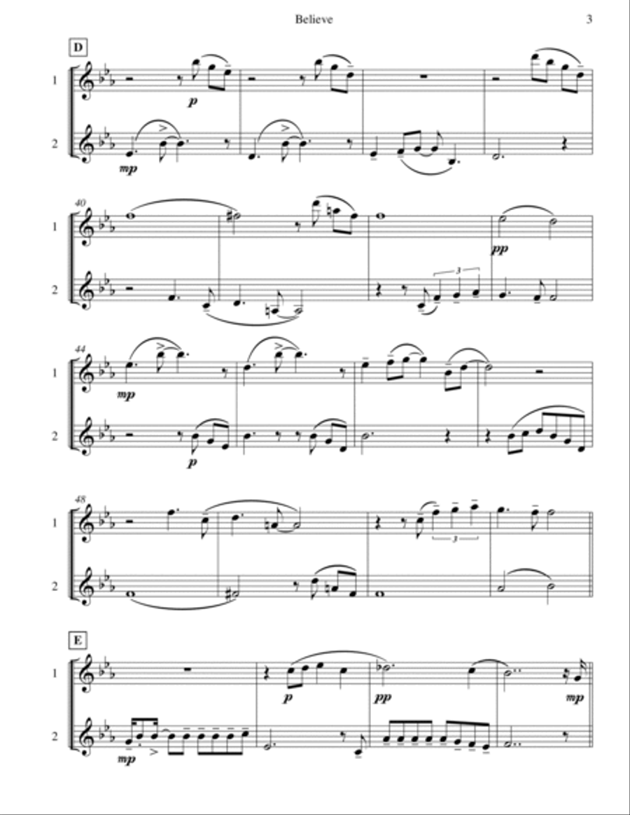 The Polar Express C Instrument scores gallery preview page 4