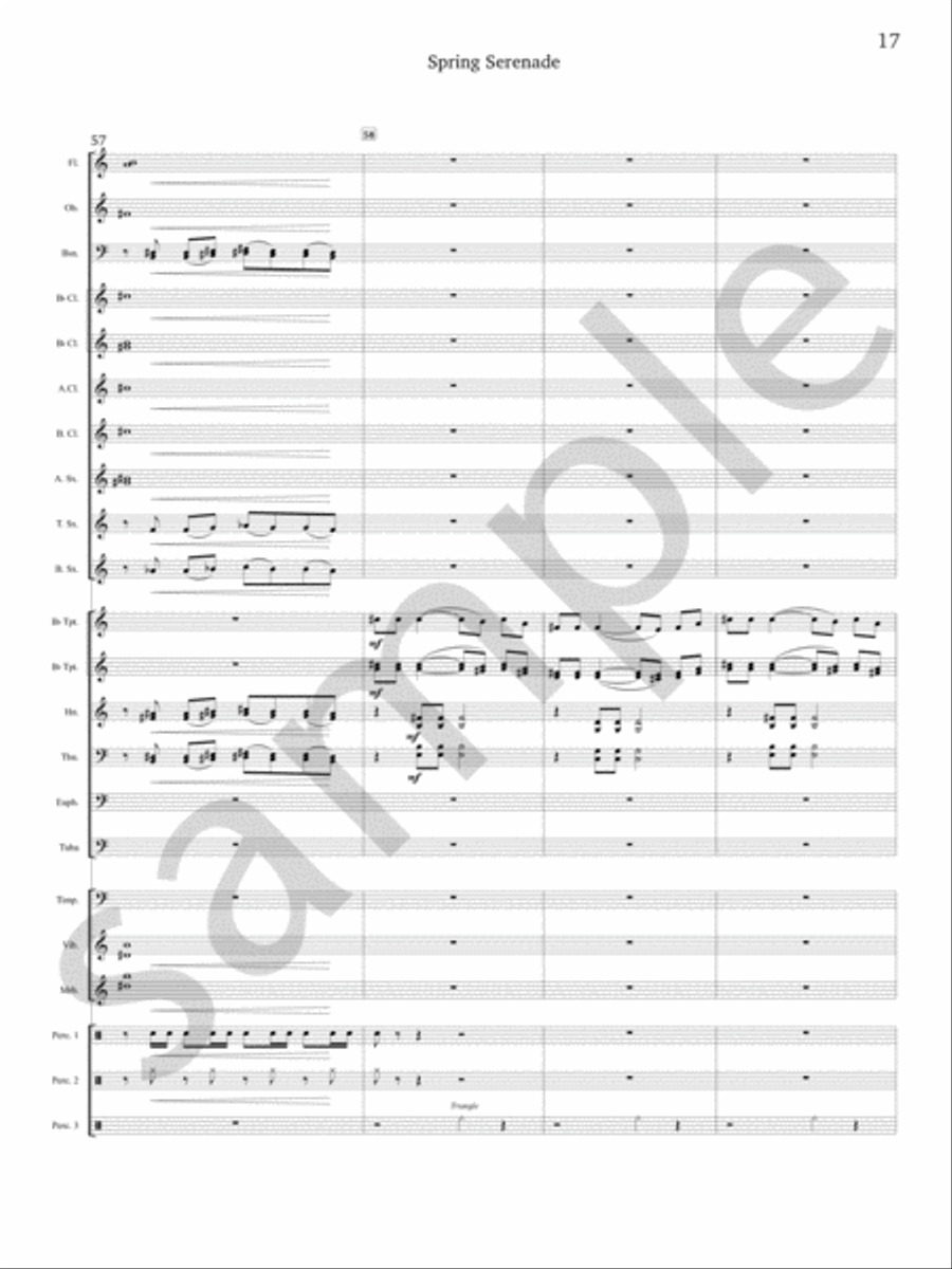 Spring Serenade Concert Band scores gallery preview page 18
