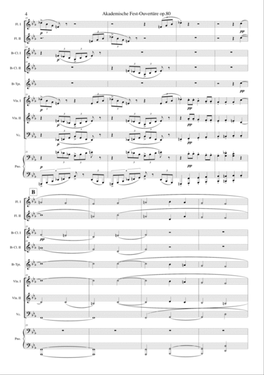 Academic Festival Overture Orchestra scores gallery preview page 4