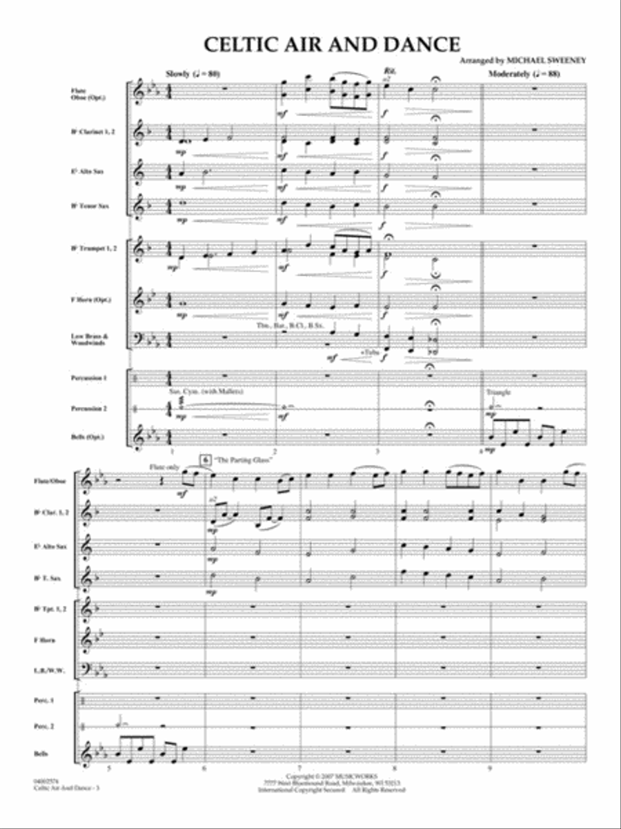 Celtic Air and Dance Celtic Air and Dance Concert Band scores gallery preview page 3