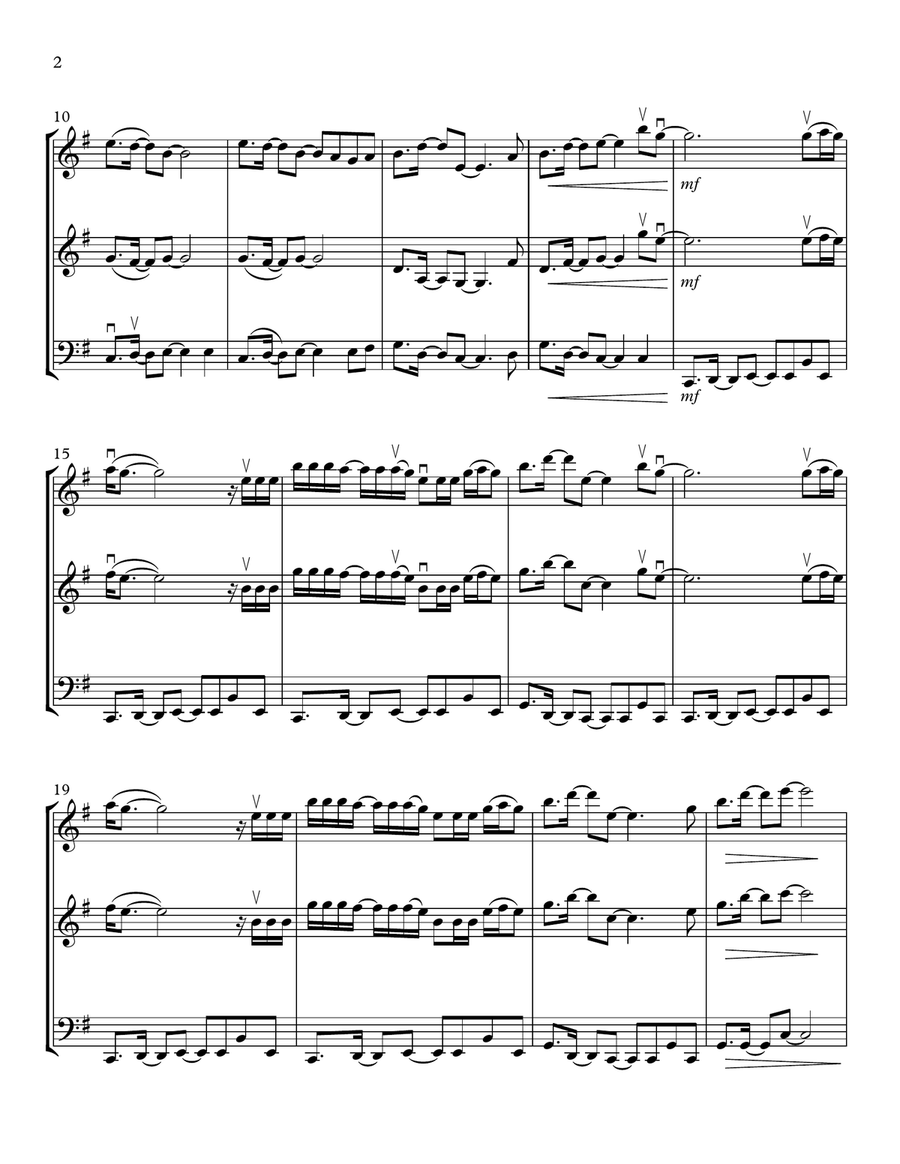Ocean Eyes String Trio scores gallery preview page 2