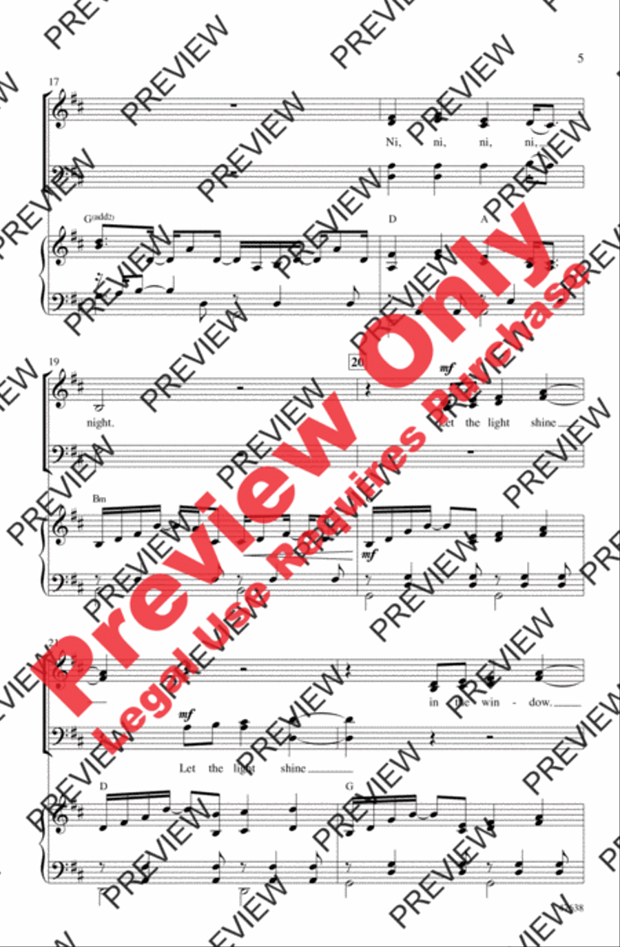 Light Light 4-Part scores gallery preview page 5