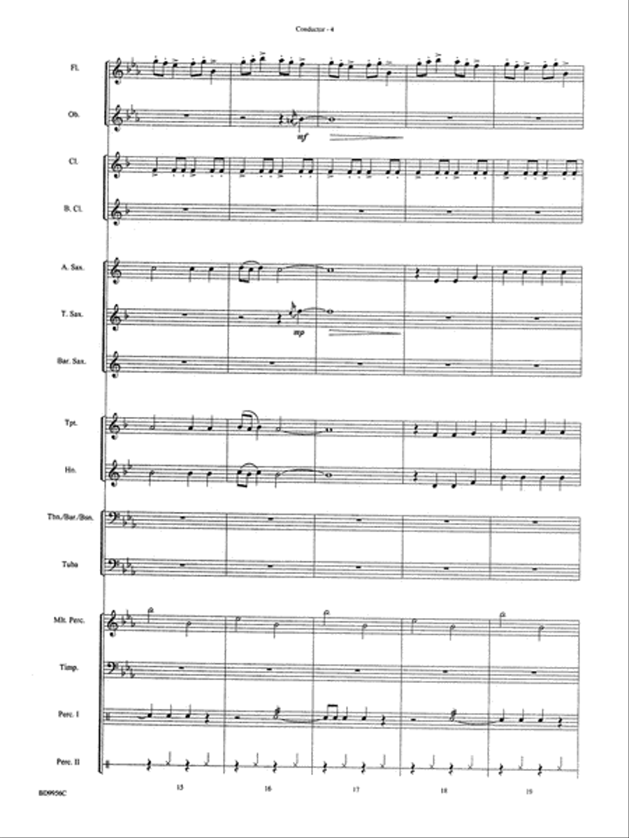 Drummer's Christmas Carol: Score Concert Band scores gallery preview page 5