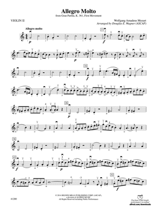 Allegro Molto: 2nd Violin